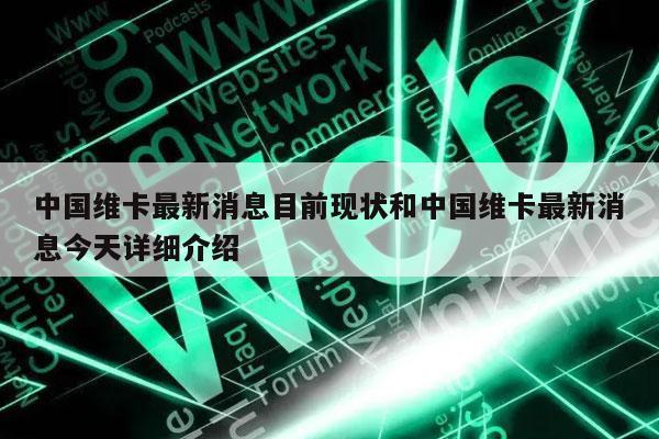 中国维卡最新消息目前现状和中国维卡最新消息今天详细介绍-第1张图片-芝麻交易所下载